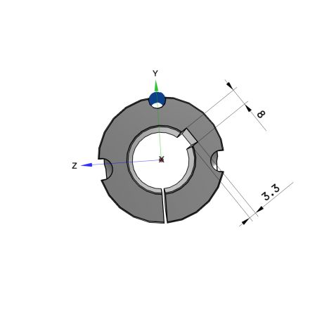 Moyeu amovible type 1615 - Ø Arbre 30mm