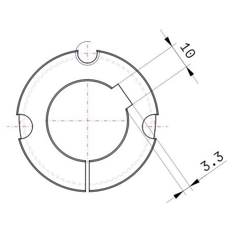 Moyeu amovible type 1615 - Ø Arbre 32mm