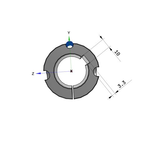 Moyeu amovible type 1615 - Ø Arbre 35mm