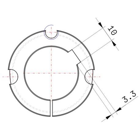 Moyeu amovible type 1615 - Ø Arbre 35mm