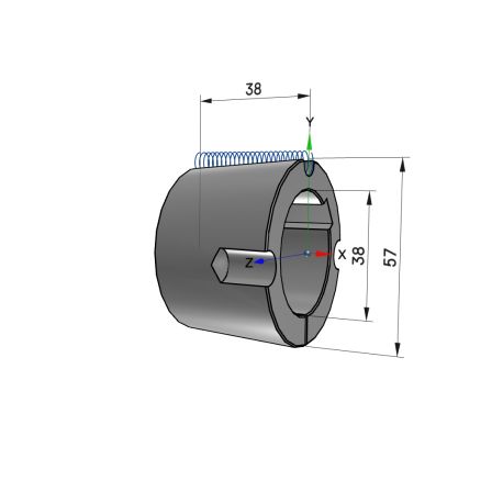 Moyeu amovible type 1615 - Ø Arbre 38mm