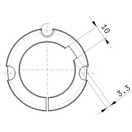 Moyeu amovible type 1615 - Ø Arbre 38mm