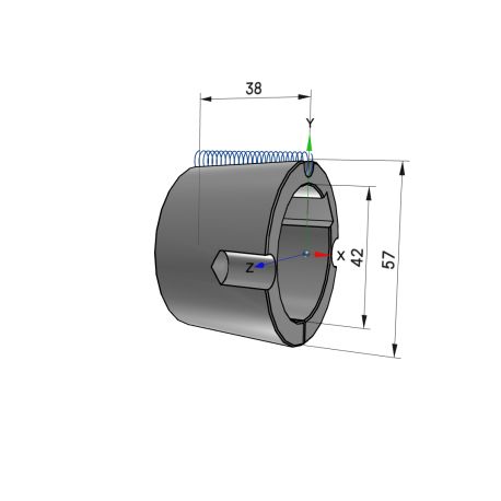 Moyeu amovible type 1615 - Ø Arbre 42mm