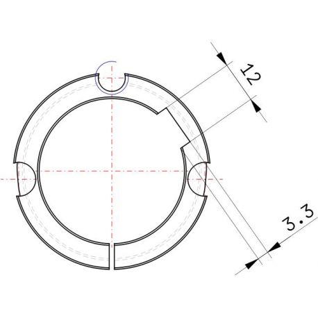 Moyeu amovible type 1615 - Ø Arbre 42mm