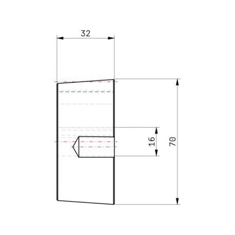 Moyeu amovible type 2012 - Ø Arbre 16mm