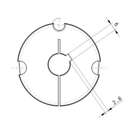Moyeu amovible type 2012 - Ø Arbre 18mm