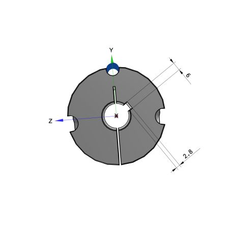 Moyeu amovible type 2012 - Ø Arbre 20mm