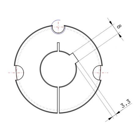 Moyeu amovible type 2012 - Ø Arbre 28mm