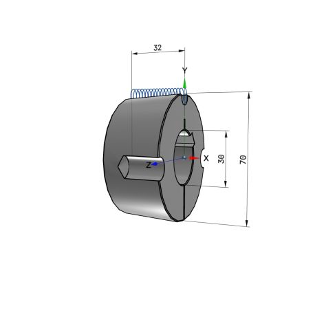 Moyeu amovible type 2012 - Ø Arbre 30mm