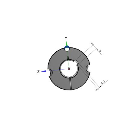 Moyeu amovible type 2012 - Ø Arbre 30mm