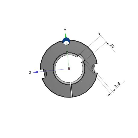 Moyeu amovible type 2012 - Ø Arbre 38mm