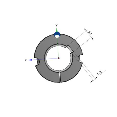 Moyeu amovible type 2012 - Ø Arbre 40mm