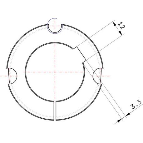 Moyeu amovible type 2012 - Ø Arbre 42mm