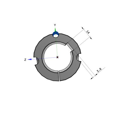 Moyeu amovible type 2012 - Ø Arbre 45mm