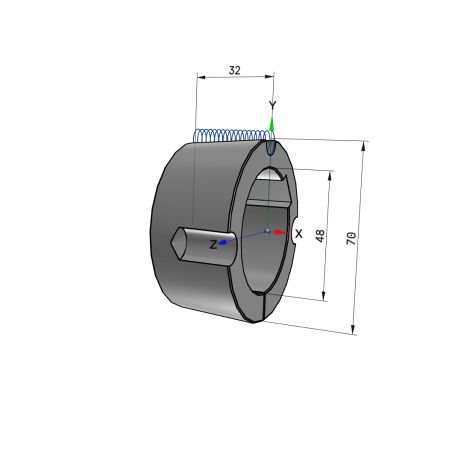 Moyeu amovible type 2012 - Ø Arbre 48mm