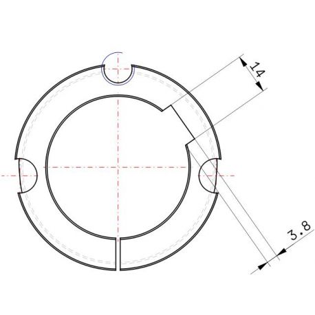 Moyeu amovible type 2012 - Ø Arbre 48mm