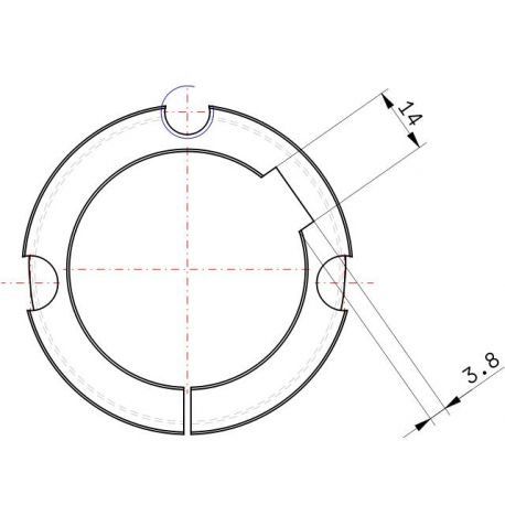 Moyeu amovible type 2012 - Ø Arbre 50mm