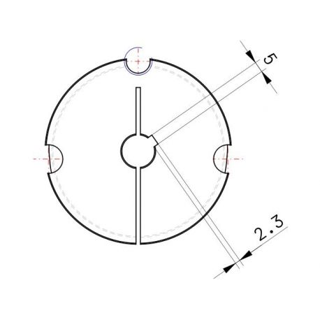 Moyeu amovible type 2517 - Ø Arbre 15mm