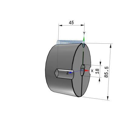 Moyeu amovible type 2517 - Ø Arbre 18mm