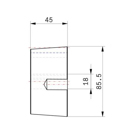 Moyeu amovible type 2517 - Ø Arbre 18mm