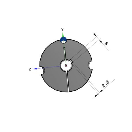 Moyeu amovible type 2517 - Ø Arbre 19mm