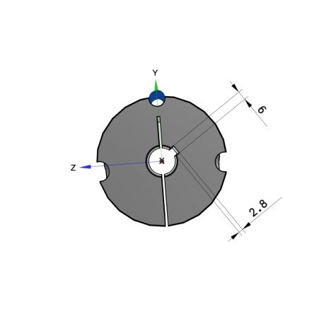 Moyeu amovible type 2517 - Ø Arbre 20mm