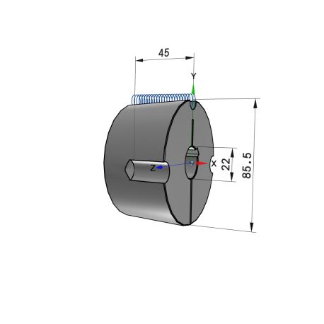 Moyeu amovible type 2517 - Ø Arbre 22mm