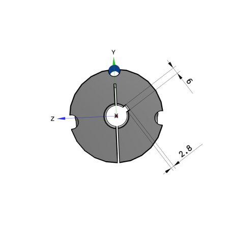 Moyeu amovible type 2517 - Ø Arbre 22mm