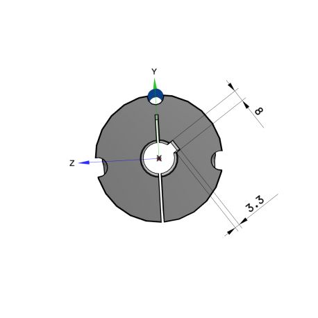 Moyeu amovible type 2517 - Ø Arbre 24mm