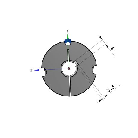 Moyeu amovible type 2517 - Ø Arbre 25mm