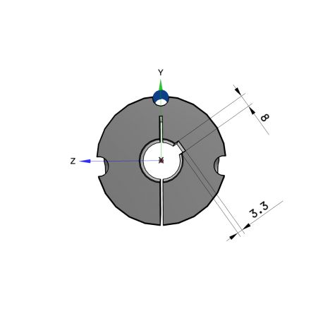 Moyeu amovible type 2517 - Ø Arbre 28mm