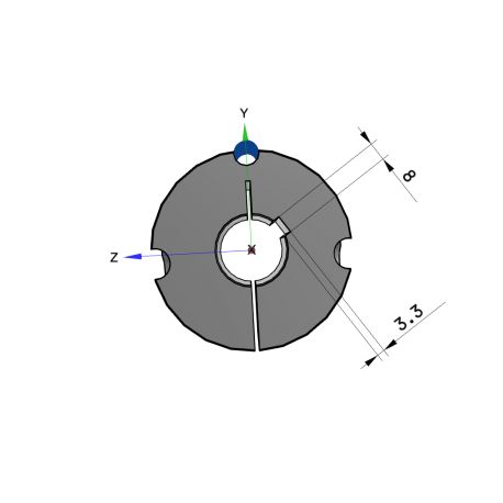 Moyeu amovible type 2517 - Ø Arbre 30mm