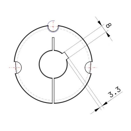 Moyeu amovible type 2517 - Ø Arbre 30mm
