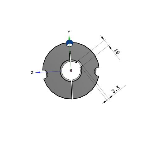 Moyeu amovible type 2517 - Ø Arbre 32mm