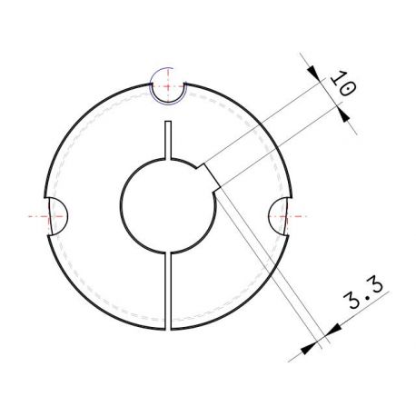 Moyeu amovible type 2517 - Ø Arbre 32mm