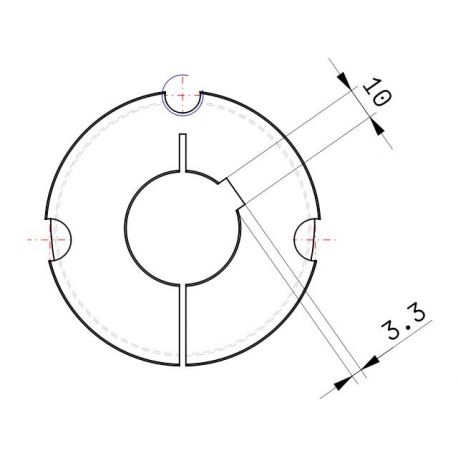 Moyeu amovible type 2517 - Ø Arbre 35mm