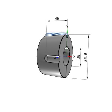 Moyeu amovible type 2517 - Ø Arbre 38mm