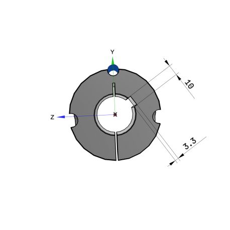 Moyeu amovible type 2517 - Ø Arbre 38mm