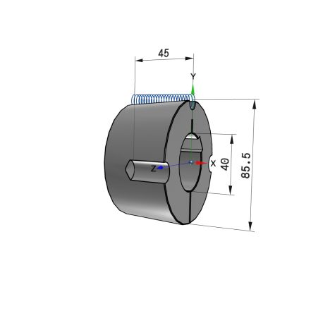 Moyeu amovible type 2517 - Ø Arbre 40mm