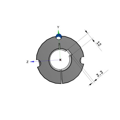 Moyeu amovible type 2517 - Ø Arbre 40mm