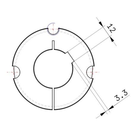 Moyeu amovible type 2517 - Ø Arbre 40mm