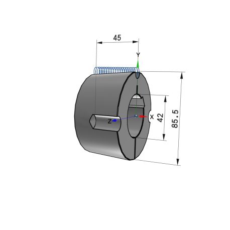 Moyeu amovible type 2517 - Ø Arbre 42mm