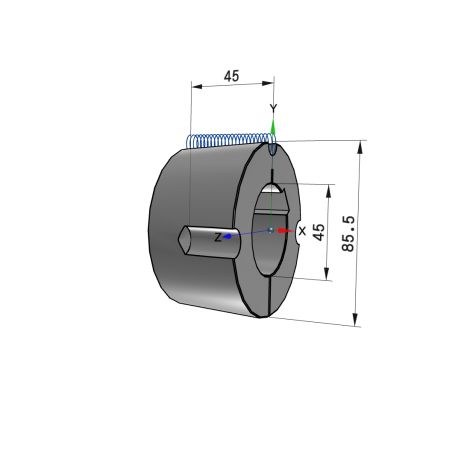 Moyeu amovible type 2517 - Ø Arbre 45mm