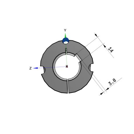 Moyeu amovible type 2517 - Ø Arbre 45mm
