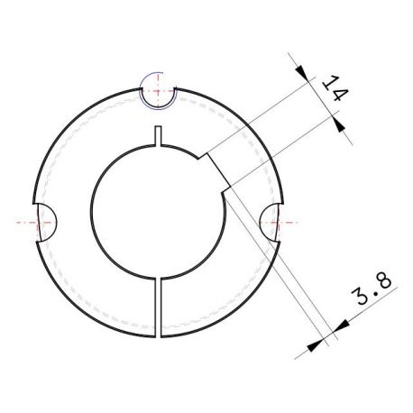 Moyeu amovible type 2517 - Ø Arbre 45mm