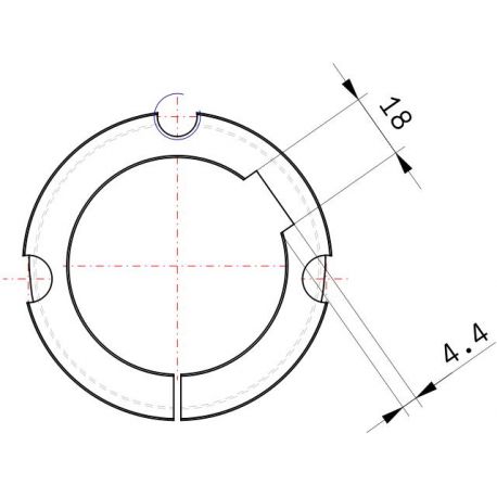 Moyeu amovible type 2517 - Ø Arbre 60mm