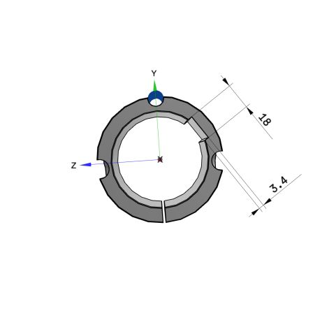 Moyeu amovible type 2517 - Ø Arbre 65mm