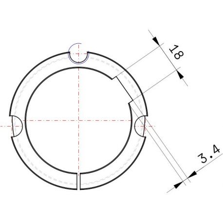 Moyeu amovible type 2517 - Ø Arbre 65mm