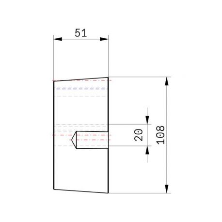 Moyeu amovible type 3020 - Ø Arbre 20mm