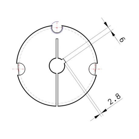 Moyeu amovible type 3020 - Ø Arbre 20mm
